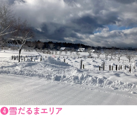 ➍雪だるまエリア